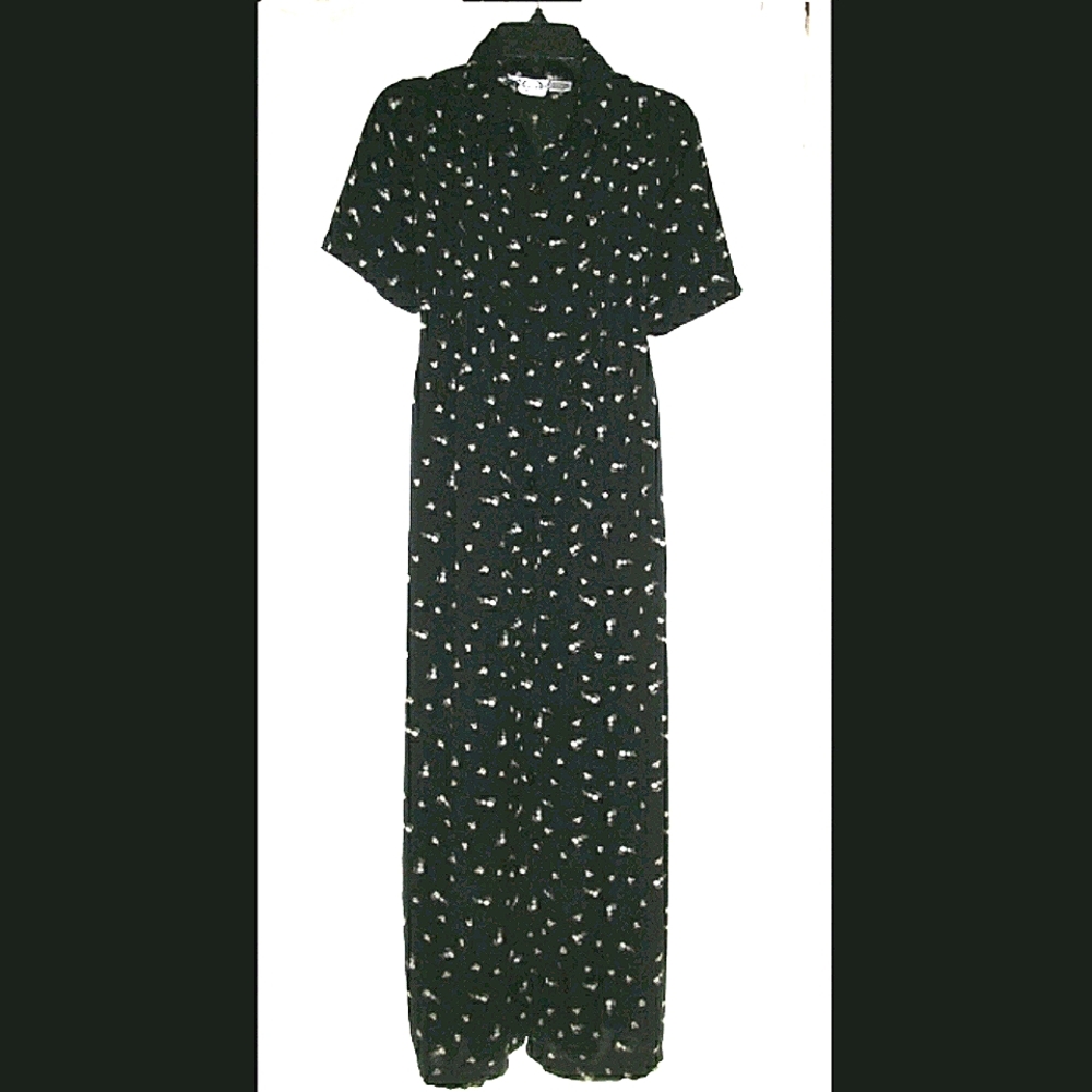 VINTAGE Long Flowy Dress Women's Size 11/12